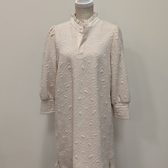Brand THML, Cream quilted dress, size M - Picture 1 of 5